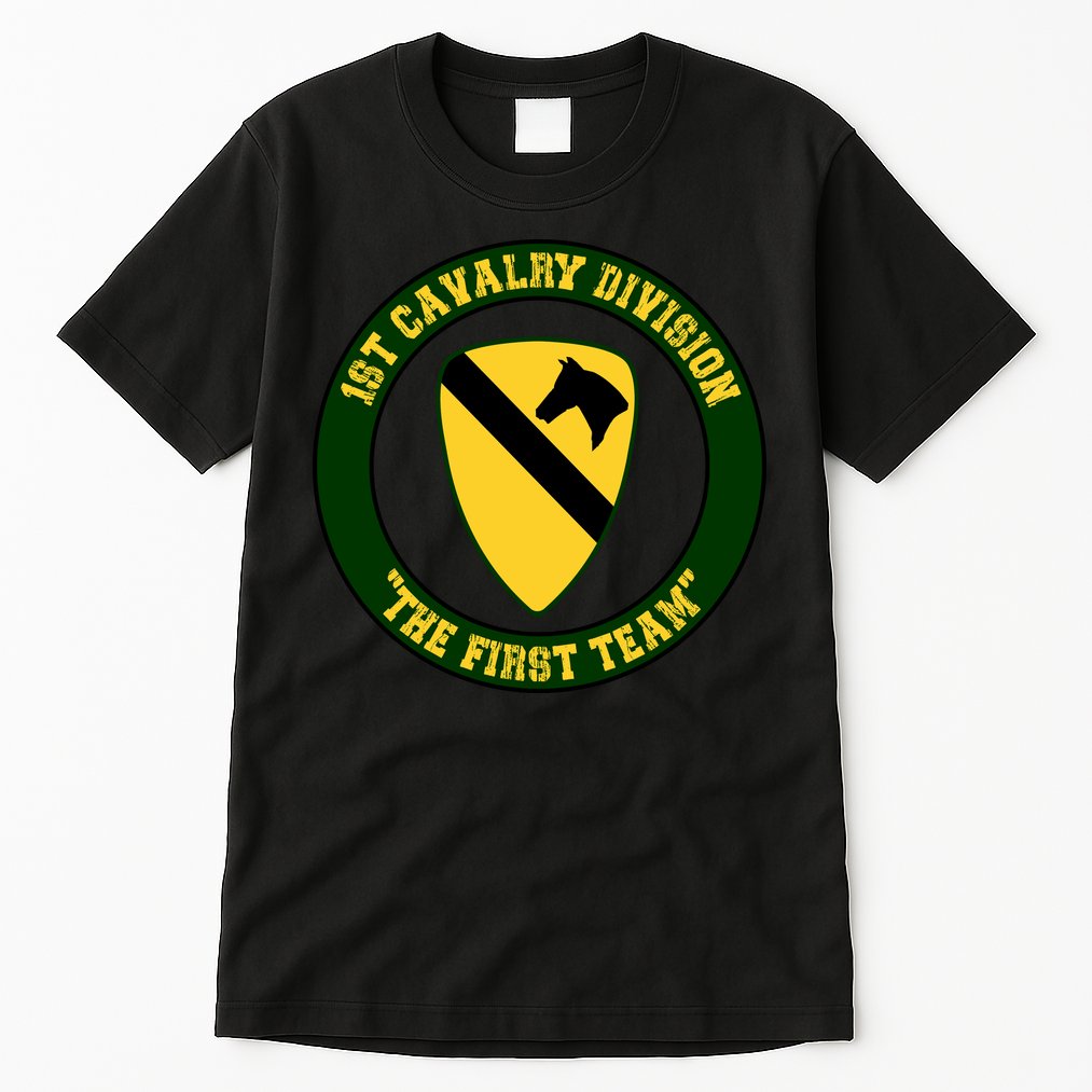 1st Cavalry Division Veteran Always A Soldier Military Xmas Tall T-Shirt
