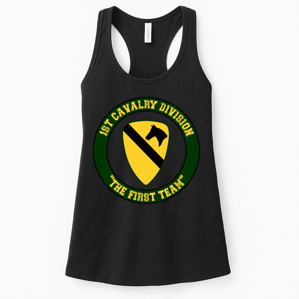 1st Cavalry Division Veteran Always A Soldier Military Xmas Womens Tank Top
