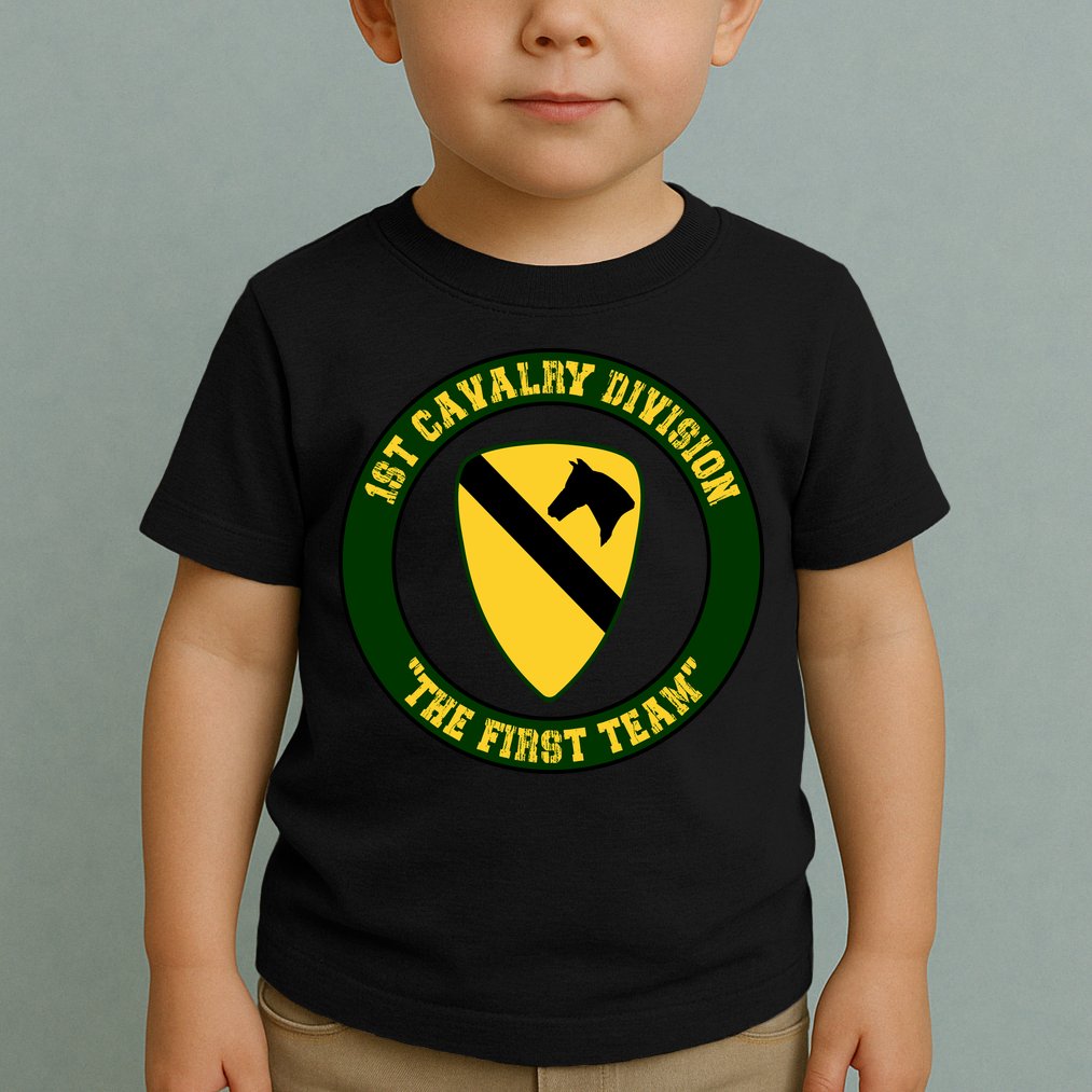 1st Cavalry Division Veteran Always A Soldier Military Xmas Toddler T-Shirt
