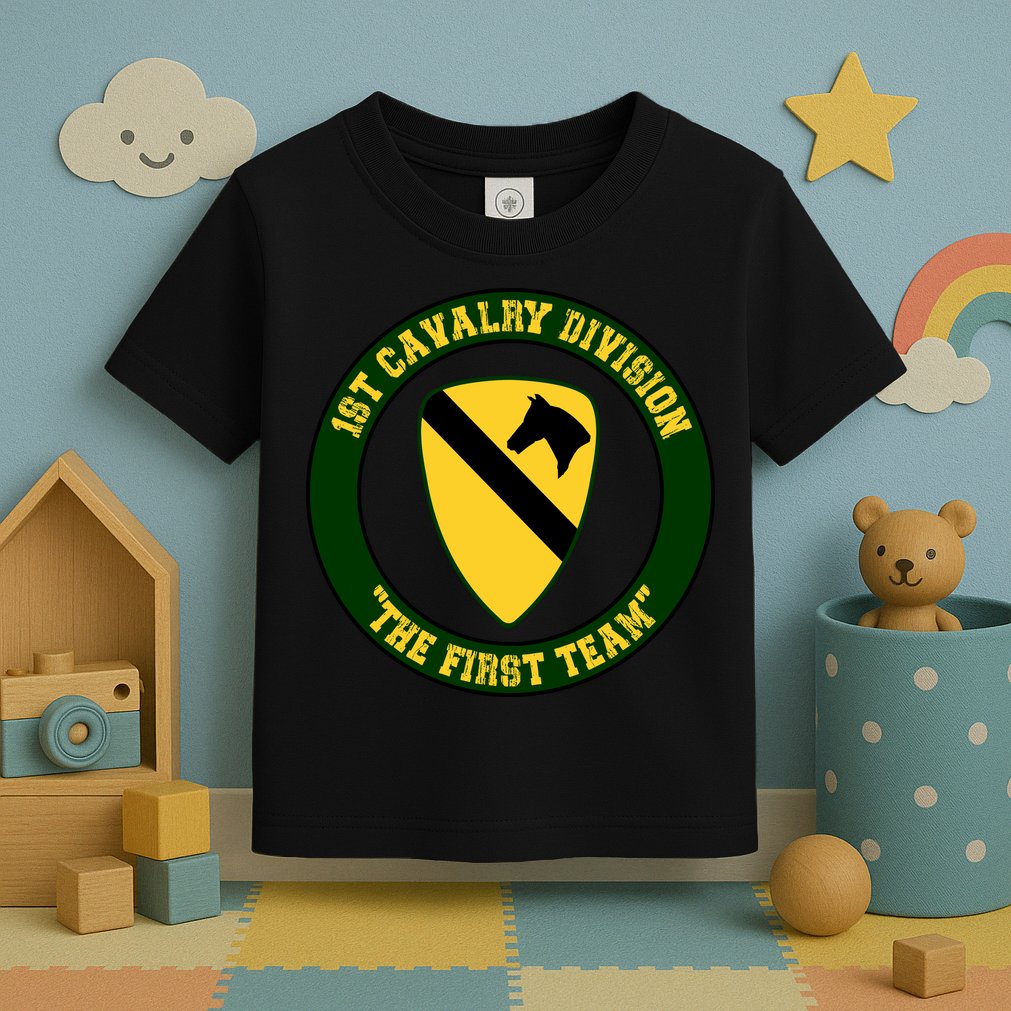 1st Cavalry Division Veteran Always A Soldier Military Xmas Toddler T-Shirt