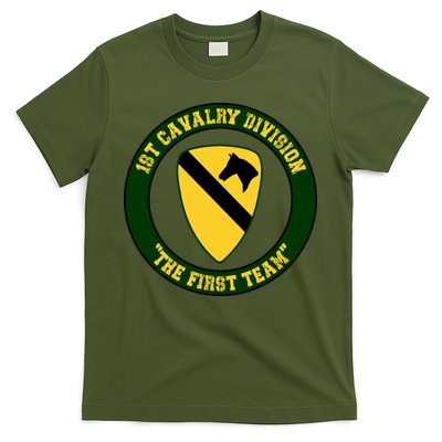 1st Cavalry Division Veteran Always A Soldier Military Xmas T-Shirt