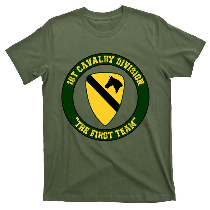 1st Cavalry Division Veteran Always A Soldier Military Xmas T-Shirt