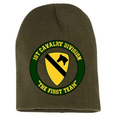 1st Cavalry Division Veteran Always A Soldier Military Xmas Short Acrylic Beanie