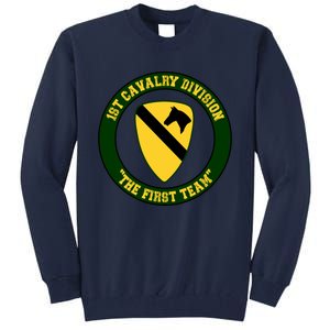 1st Cavalry Division Veteran Always A Soldier Military Xmas Tall Sweatshirt