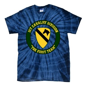 1st Cavalry Division Veteran Always A Soldier Military Xmas Tie-Dye T-Shirt