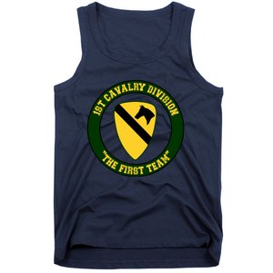 1st Cavalry Division Veteran Always A Soldier Military Xmas Tank Top