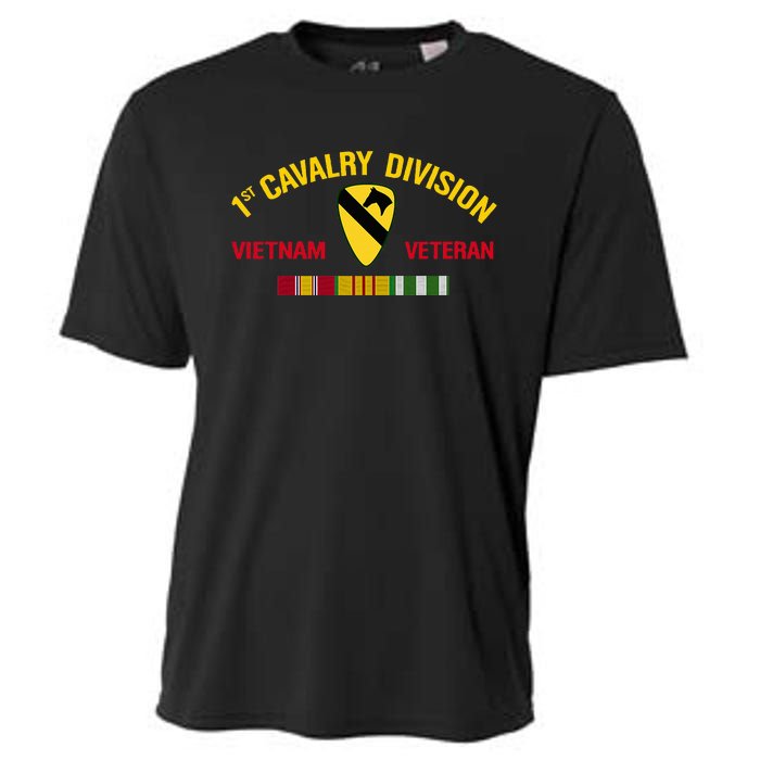 1st Cavalry Division Vietnam Veteran 1st Air Cav In Vietnam Cooling Performance Crew T-Shirt