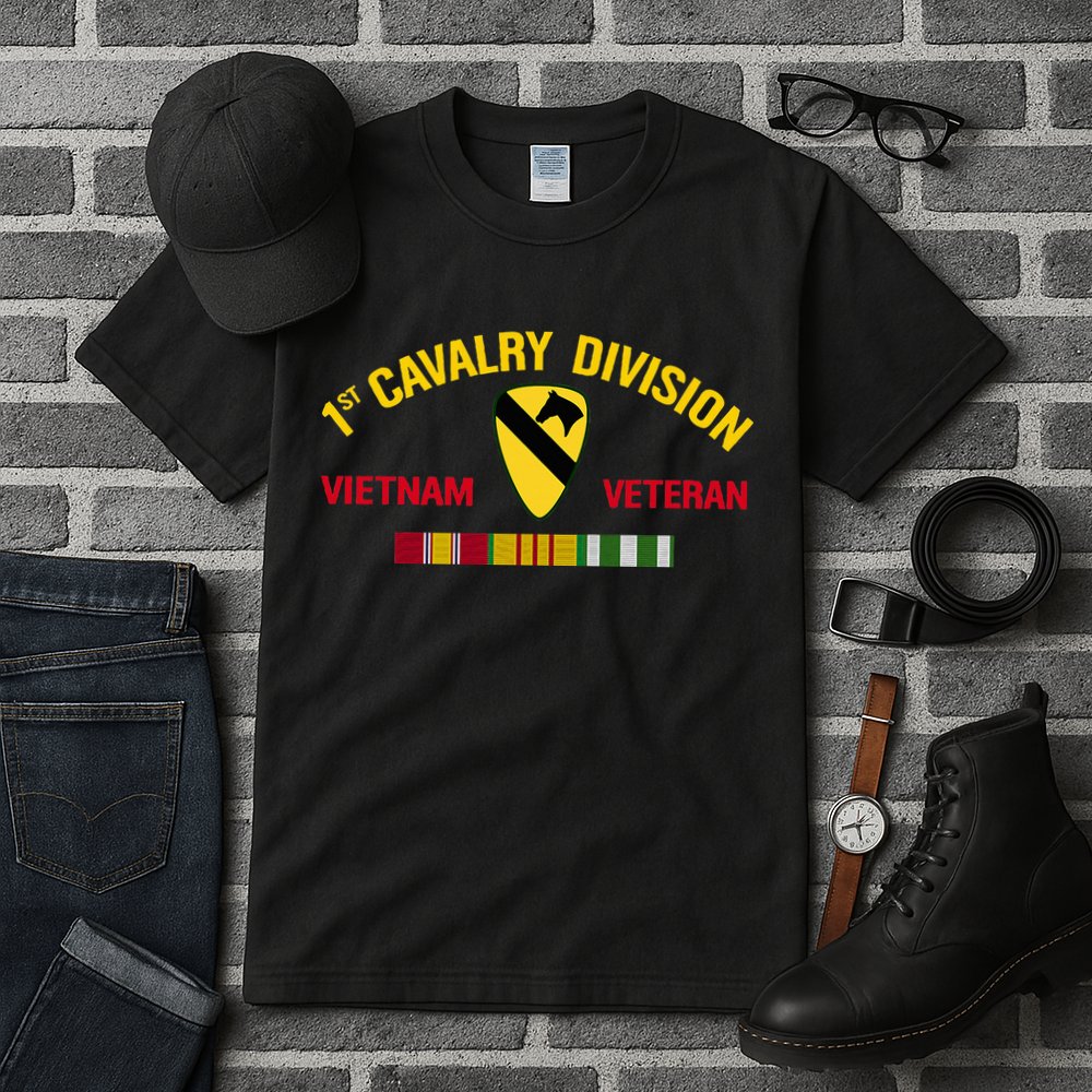 1st Cavalry Division Vietnam Veteran 1st Air Cav In Vietnam Tall T-Shirt