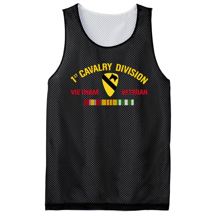 1st Cavalry Division Vietnam Veteran 1st Air Cav In Vietnam Mesh Reversible Basketball Jersey Tank