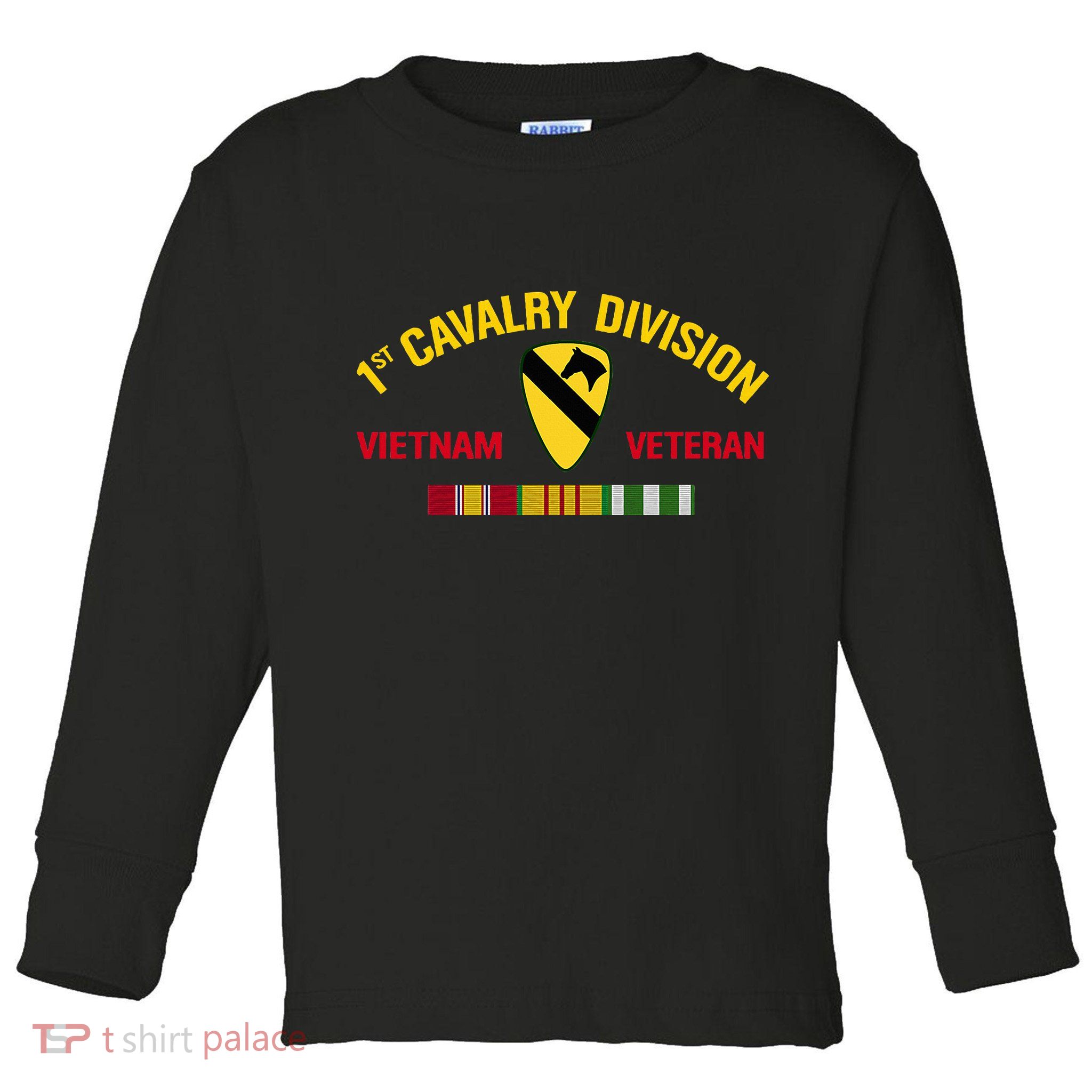 1st Cavalry Division Vietnam Veteran 1st Air Cav In Vietnam Toddler Long Sleeve Shirt