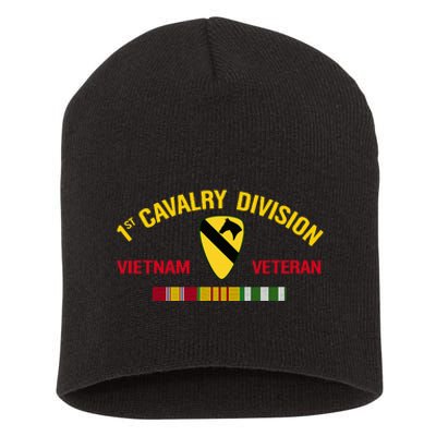 1st Cavalry Division Vietnam Veteran 1st Air Cav In Vietnam Short Acrylic Beanie