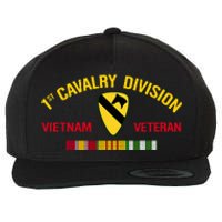 1st Cavalry Division Vietnam Veteran 1st Air Cav In Vietnam Wool Snapback Cap