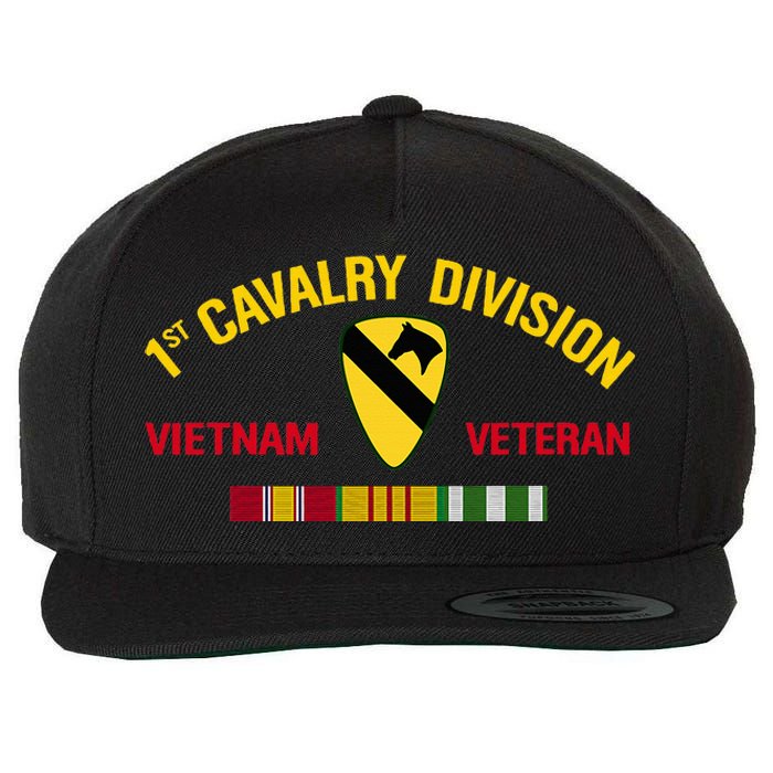 1st Cavalry Division Vietnam Veteran 1st Air Cav In Vietnam Wool Snapback Cap