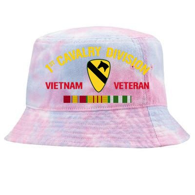 1st Cavalry Division Vietnam Veteran 1st Air Cav In Vietnam Tie-Dyed Bucket Hat