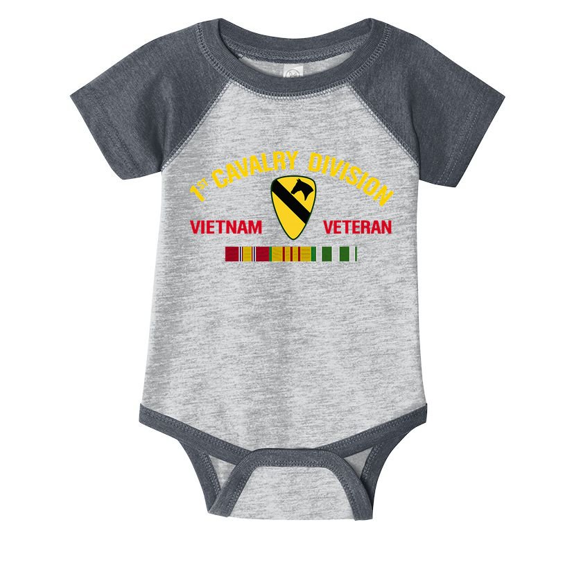 1st Cavalry Division Vietnam Veteran 1st Air Cav In Vietnam Infant Baby Jersey Bodysuit