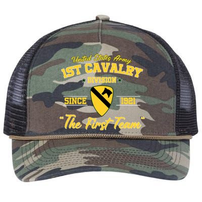 1st Cavalry Division Fort Hood Tx Women Retro Rope Trucker Hat Cap