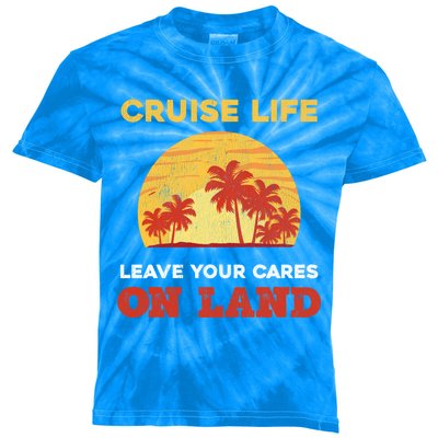 1St Cruise Design For Fist Time Cruisers Gift Kids Tie-Dye T-Shirt