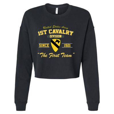 1st Cavalry Division Cropped Pullover Crew