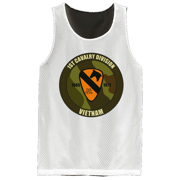 1st Cavalry Division Vietnam Mesh Reversible Basketball Jersey Tank