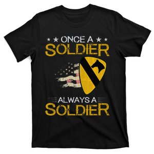 1st Cavalry Division Veteran Always a Soldier Military Xmas T-Shirt