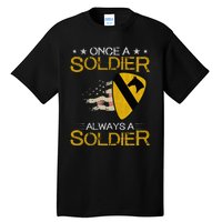 1st Cavalry Division Veteran Always a Soldier Military Xmas Tall T-Shirt