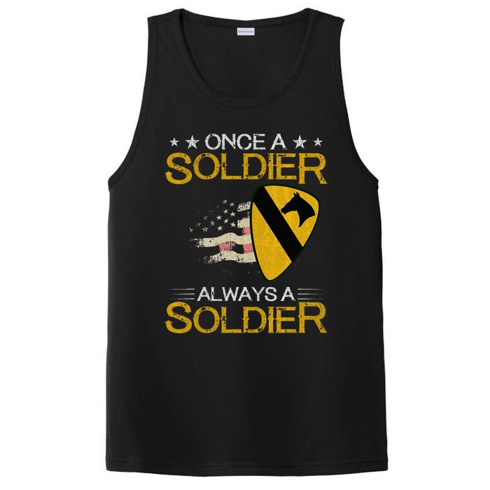 1st Cavalry Division Veteran Always a Soldier Military Xmas PosiCharge Competitor Tank