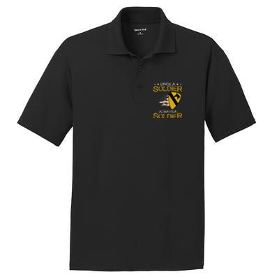 1st Cavalry Division Veteran Always a Soldier Military Xmas PosiCharge RacerMesh Polo