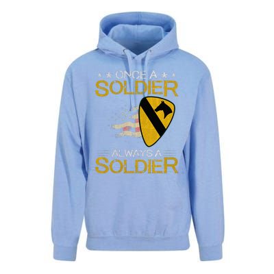 1st Cavalry Division Veteran Always a Soldier Military Xmas Unisex Surf Hoodie