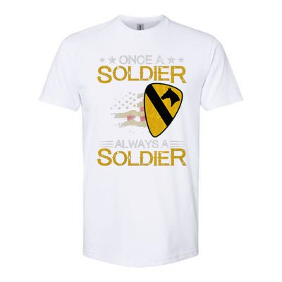 1st Cavalry Division Veteran Always a Soldier Military Xmas Softstyle CVC T-Shirt