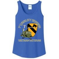 1st Cavalry Division Vietnam Veteran Uh1 Gunship Veteran Day Gift Ladies Essential Tank