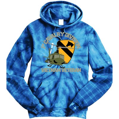 1st Cavalry Division Vietnam Veteran Uh1 Gunship Veteran Day Gift Tie Dye Hoodie