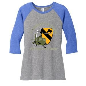 1st Cavalry Division Vietnam Veteran Uh1 Gunship Veteran Day Gift Women's Tri-Blend 3/4-Sleeve Raglan Shirt