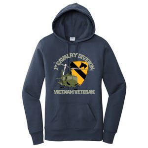 1st Cavalry Division Vietnam Veteran Uh1 Gunship Veteran Day Gift Women's Pullover Hoodie