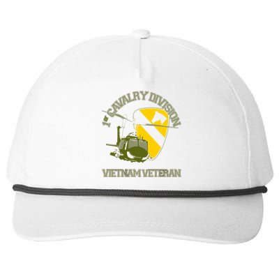 1st Cavalry Division Vietnam Veteran UH1 Gunship Veteran Day Snapback Five-Panel Rope Hat