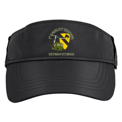 1st Cavalry Division Vietnam Veteran UH1 Gunship Veteran Day Adult Drive Performance Visor