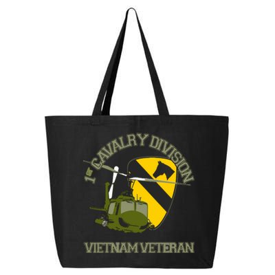 1st Cavalry Division Vietnam Veteran UH1 Gunship Veteran Day 25L Jumbo Tote