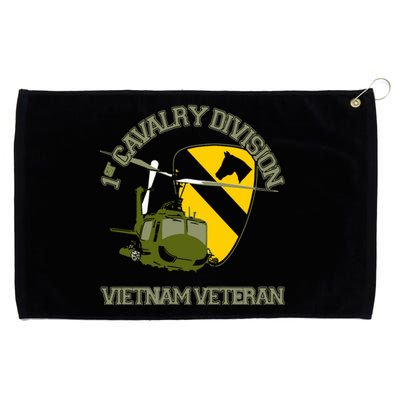 1st Cavalry Division Vietnam Veteran UH1 Gunship Veteran Day Grommeted Golf Towel