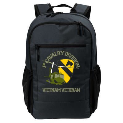 1st Cavalry Division Vietnam Veteran UH1 Gunship Veteran Day Daily Commute Backpack