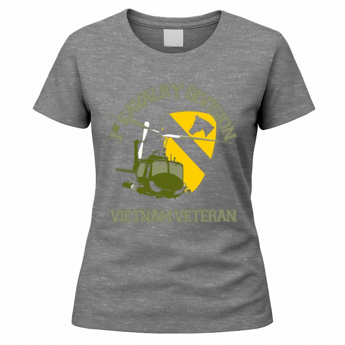 1st Cavalry Division Vietnam Veteran UH1 Gunship Veteran Day Women's T-Shirt