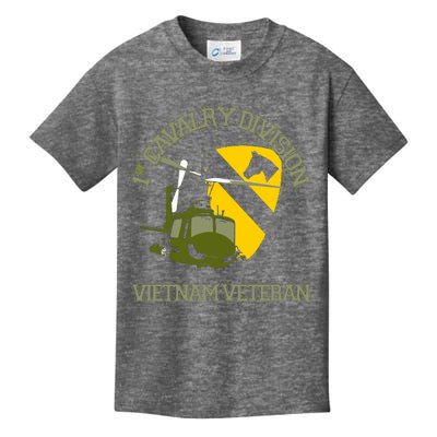 1st Cavalry Division Vietnam Veteran UH1 Gunship Veteran Day Kids T-Shirt