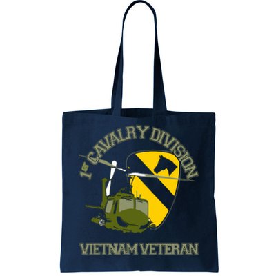 1st Cavalry Division Vietnam Veteran UH1 Gunship Veteran Day Tote Bag