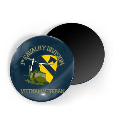 1st Cavalry Division Vietnam Veteran UH1 Gunship Veteran Day Magnet