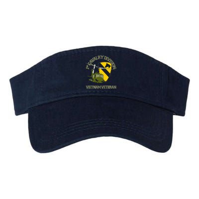 1st Cavalry Division Vietnam Veteran UH1 Gunship Veteran Day Valucap Bio-Washed Visor