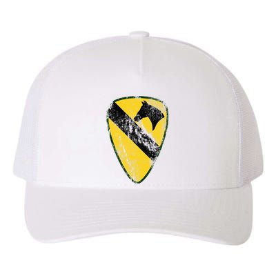 1st Cavalry Division Patch Vintage 1st Cav Yupoong Adult 5-Panel Trucker Hat