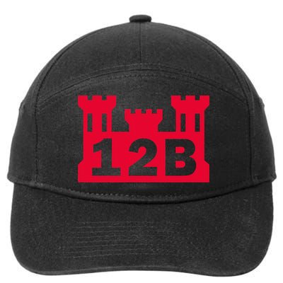 12B Combat Engineer Castle 7-Panel Snapback Hat