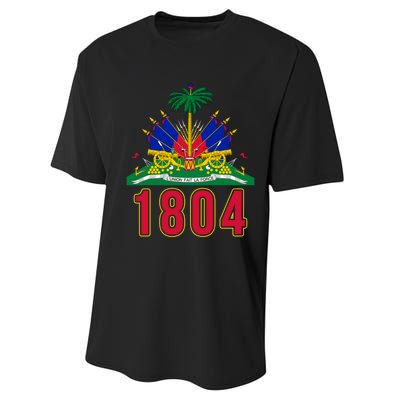 1804 Cute Haiti Year Of Independence Gift Great Gift Performance Sprint T-Shirt