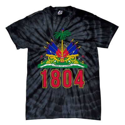 1804 Cute Haiti Year Of Independence Gift Great Gift Tie-Dye T-Shirt