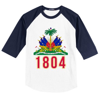 1804 Cute Haiti Year Of Independence Gift Great Gift Baseball Sleeve Shirt