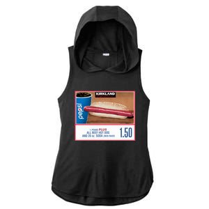 150 Costco Hot Dog Soda Combo With Ladies PosiCharge Tri-Blend Wicking Draft Hoodie Tank