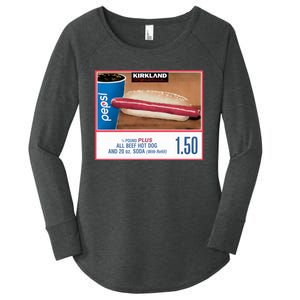 150 Costco Hot Dog Soda Combo With Women's Perfect Tri Tunic Long Sleeve Shirt